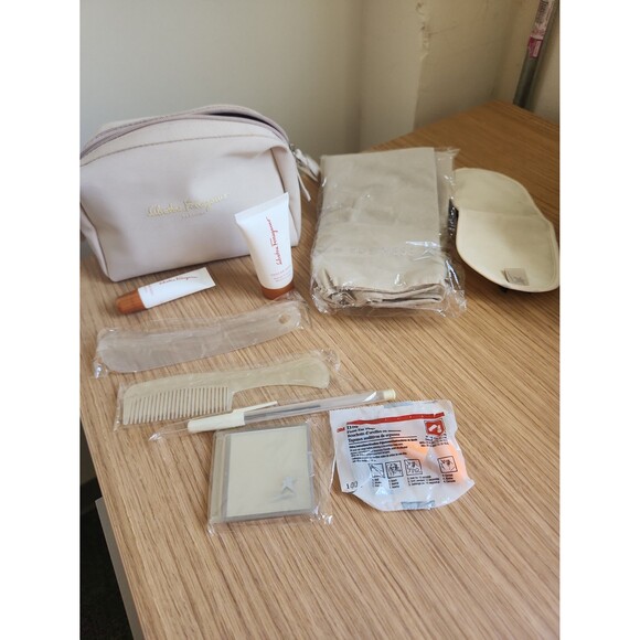 Salvatore Ferragamo Travel Bundle w/ Skincare & Other Accessories - Picture 1 of 9